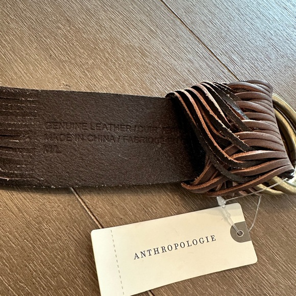 SALE!! NWT Anthropologie Tonya O-Ring Taupe Belt M/L - Picture 7 of 8